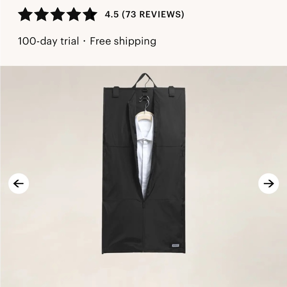 NEW Away Centerfold Garment Sleeve